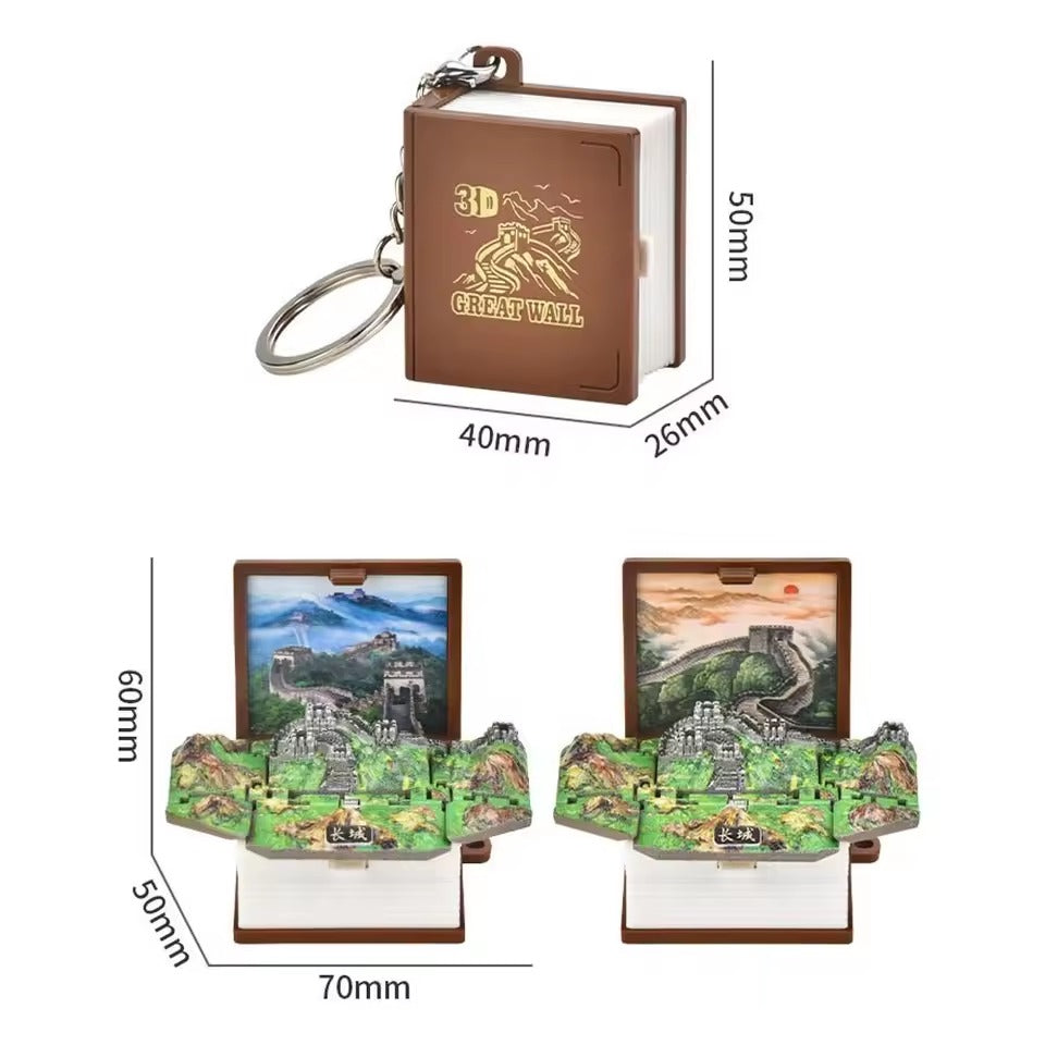 Llavero libro desplegable